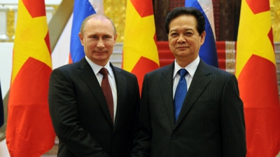 阮晋勇总理会见俄总统普京